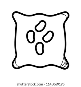 Seed bag icon vector