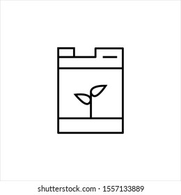seed bag icon vector illustration logo template for many purpose. Isolated on white background.