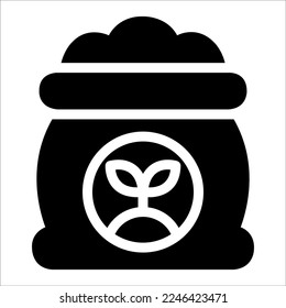 Seed Bag Icon, Vector Illustration