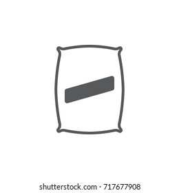 Seed bag icon vector isolated on white background