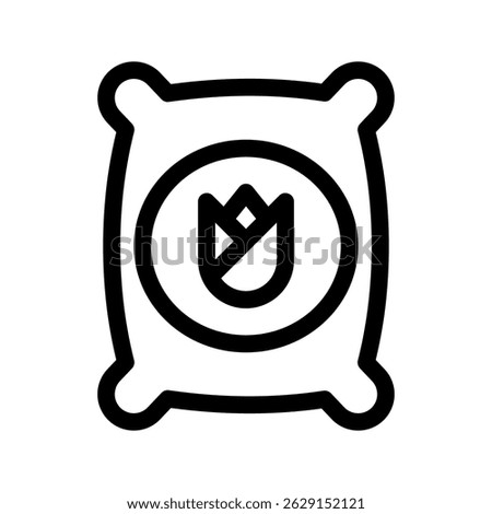 Seed Bag Icon Vector Symbol Design Illustration