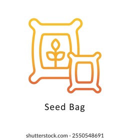 Ícone De Contorno De Círculo De Gradiente Do Vetor De Semente. Arquivo Eps 10