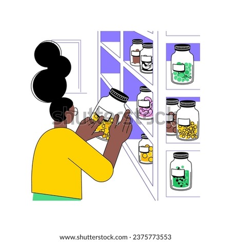 Seed bank isolated cartoon vector illustrations. Farmer holding seed bank, agribusiness industry, agricultural input sector, researcher in laboratory, plants growing vector cartoon.
