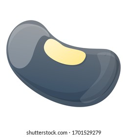 Seed bean icon. Cartoon of seed bean vector icon for web design isolated on white background