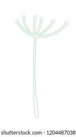 Seed of dandelion vector illustration