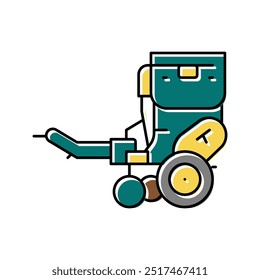 seed drill farmland machine color icon vector. seed drill farmland machine sign. isolated symbol illustration