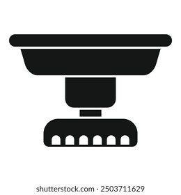 Seed drill machine for sowing spreading seeds in soil icon simple black style vector illustration