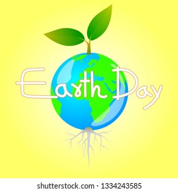 Seed Earth day vector background and texture.