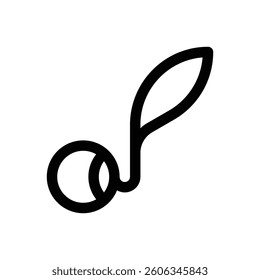 Seed. Editable stroke vector icon.