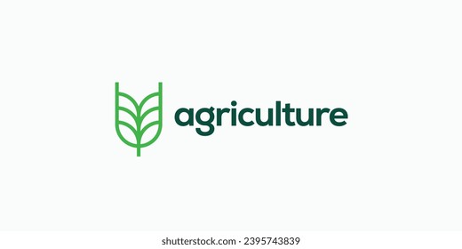 Seed, farming, cultivation and agriculture logo. Vector logo design for farming, farm field, natural harvest, farmer association and more.