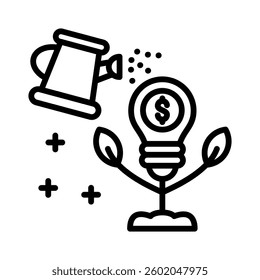 Seed Funding Icon Element for Design