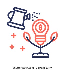 Seed Funding Icon Element for Design