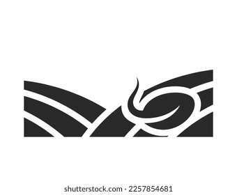 seed germination icon. sprouted grain, seeding, field and agriculture symbol. isolated vector image in simple style