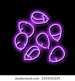 seed grain corn neon light sign vector. seed grain corn sign. isolated symbol illustration