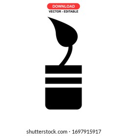 seed grow icon or logo isolated sign symbol vector illustration - high quality black style vector icons
