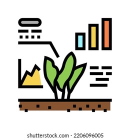 seed growing  smart farm color icon vector. seed growing  smart farm sign. isolated symbol illustration