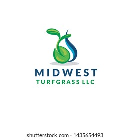 Seed hydro fertilization logo design