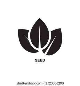 SEED ICON , BEAN ICON VECTOR