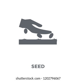 Seed icon. Seed design concept from Agriculture, Farming and Gardening collection. Simple element vector illustration on white background.
