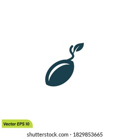 seed icon illustration simple design element 