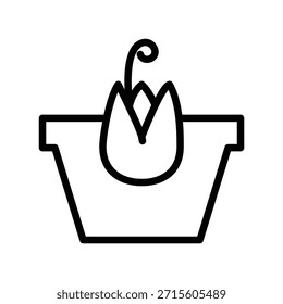 Plantilla de diseño de Vector de ilustración de icono de semilla