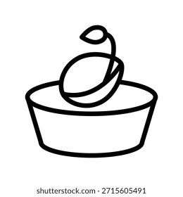 Seed icon illustration vector design template