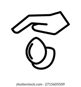 Seed-Symbol-Illustration, Vektordesign-Vorlage