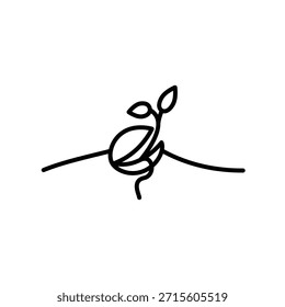 Seed icon illustration vector design template