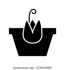 Plantilla de diseño de Vector de ilustración de icono de semilla