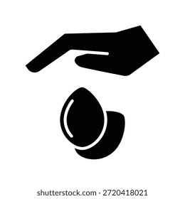 Plantilla de diseño de Vector de ilustración de icono de semilla