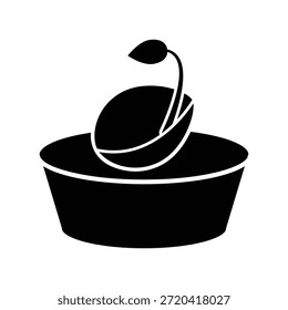 Ícone de semente ilustração vetor modelo de design