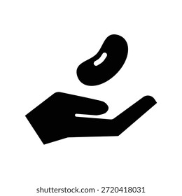 Seed-Symbol-Illustration, Vektordesign-Vorlage