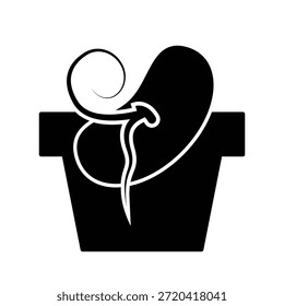 Ícone de semente ilustração vetor modelo de design