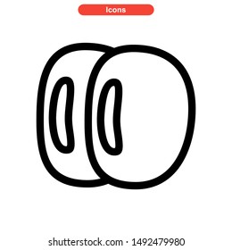 seed icon isolated sign symbol vector illustration - high quality black style vector icons
