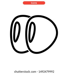 seed icon isolated sign symbol vector illustration - high quality black style vector icons
