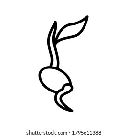 seed icon of line style vector illustration design