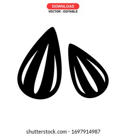 seed icon or logo isolated sign symbol vector illustration - high quality black style vector icons
