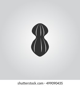 seed icon silhouette vector
