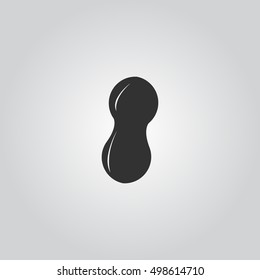seed icon silhouette vector illustration