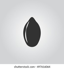 seed icon silhouette vector set