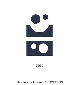 seed icon. Simple element illustration from farming concept. seed editable symbol design on white background. Can be use for web and mobile.