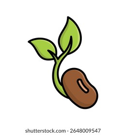 seed icon vector design template simple and clean