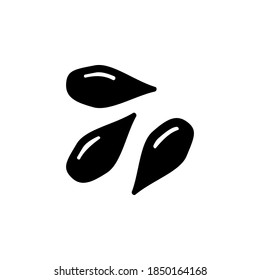 seed icon, vector, glyph style design
