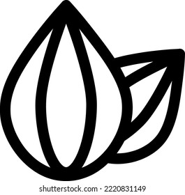 seed icon, vector, line art design editable stroke on white background..eps
