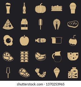 Seed icons set. Simple set of 25 seed vector icons for web for any design