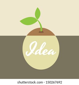 Seed Idea ,Vector cartoon business