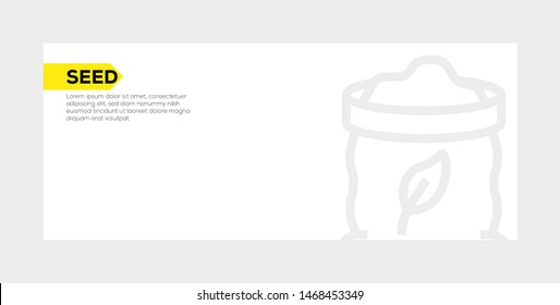 SEED AND ILLUSTRATION ICON CONCEPT