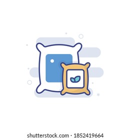 Seed illustration style vector icon.