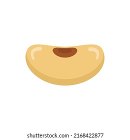 Seed kidney bean icon. Flat illustration of seed kidney bean vector icon isolated on white background