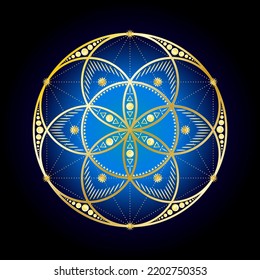 Seed of life, sacred geometry